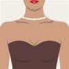 Collar necklaces, princess necklaces