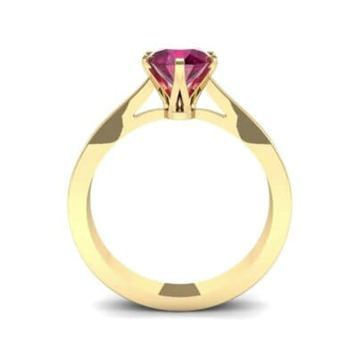 Solitaire Ruby Engagement Ring (0.51 CTW) Side View