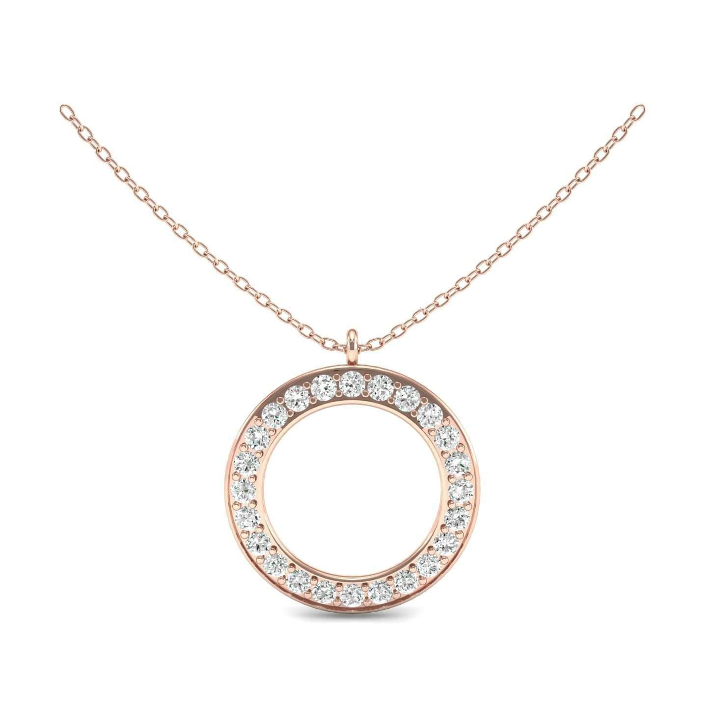 Wide Flat Side Diamond Pendant 1 08 Carat