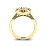 Flower Cup Diamond Engagement Ring (0.52 CTW) Side View