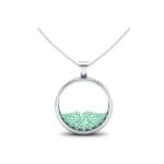 Looking Glass Emerald Pendant (2.4 CTW) Perspective View
