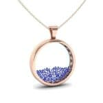 Looking Glass Blue Sapphire Pendant (2.4 CTW) Top Dynamic View