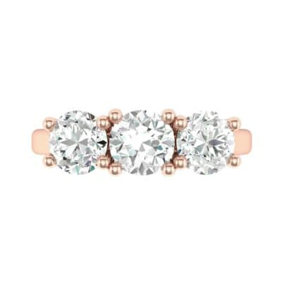 Trinity Trellis Diamond Engagement Ring (0.75 CTW) Top Flat View