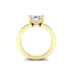 Classic Radiant-Cut Solitaire Diamond Engagement Ring (0.9 CTW) Side View