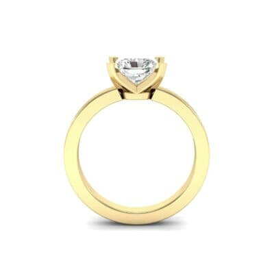 Classic Radiant-Cut Solitaire Diamond Engagement Ring (0.9 CTW) Side View