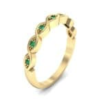 Marquise Emerald Ring (0.12 CTW) Perspective View