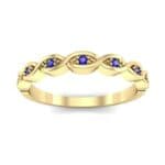 Marquise Blue Sapphire Ring (0.12 CTW) Top Dynamic View