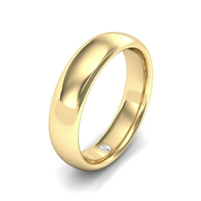 Hidden Solitaire Diamond Wedding Ring (0.03 CTW) Perspective View