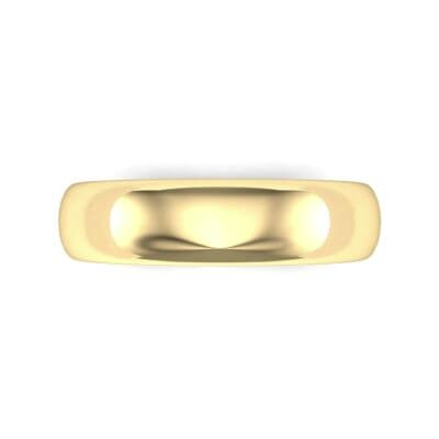 Hidden Solitaire Diamond Wedding Ring (0.03 CTW) Top Flat View