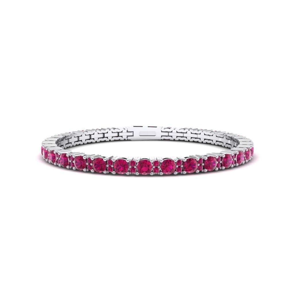 Thin Brilliant Round Ruby Tennis Bracelet (2.1 CTW) 3970 Render 1 01 Camera1 Stone 2 Ruby 0 Floor 0 Metal 4 White Gold 0 Emitter Aqua Light 0