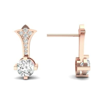 Crest Diamond Drop Earrings (0.5 CTW) Top Dynamic View