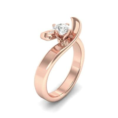 Dancer Diamond Bypass Engagement Ring (0.39 CTW) Perspective View