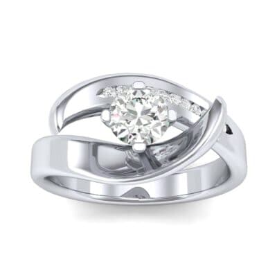 Dancer Diamond Bypass Engagement Ring (0.39 CTW) Top Dynamic View