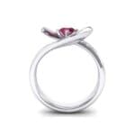 Dancer Ruby Bypass Engagement Ring (0.59 CTW) Side View