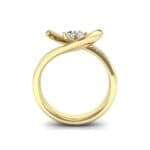 Dancer Diamond Bypass Engagement Ring (0.39 CTW) Side View