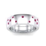 Wide Stellar Embedded Ruby Ring (0.17 CTW) Top Dynamic View