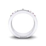 Wide Stellar Embedded Ruby Ring (0.17 CTW) Side View