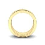 Wide Stellar Embedded Diamond Ring (0.14 CTW) Side View