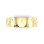 Wide Stellar Embedded Diamond Ring (0.14 CTW) Top Flat View