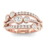 Triple Band Seven-Stone Diamond Ring (1.86 CTW) Top Dynamic View
