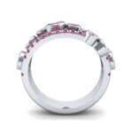 Triple Band Seven-Stone Ruby Ring (2.34 CTW) Side View