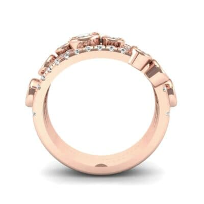 Triple Band Seven-Stone Diamond Ring (1.86 CTW) Side View