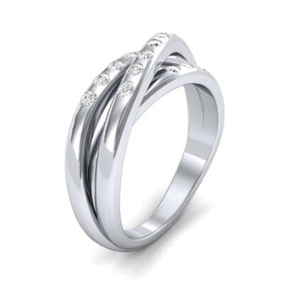 Rolling Triple Band Diamond Ring (0.23 CTW) Perspective View