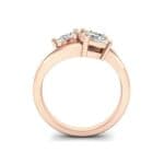 Open Band Pear-Shape Diamond Ring (1.08 CTW) Side View