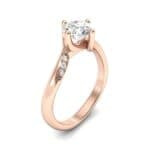 Contoured Diamond Bypass Engagement Ring (0.51 CTW) Perspective View