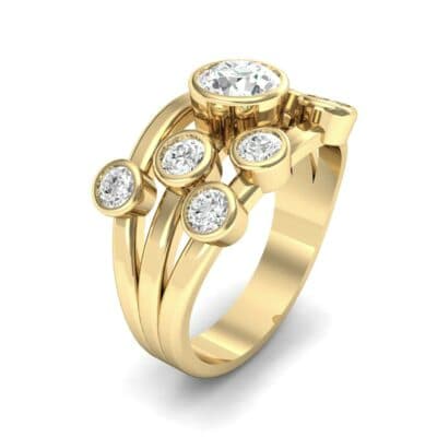 Triple Band Octave Diamond Ring (0.82 CTW) Perspective View