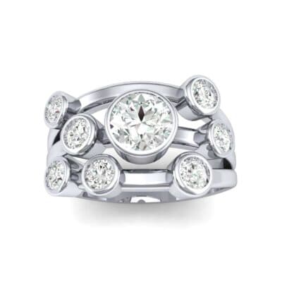 Triple Band Octave Diamond Ring (0.82 CTW) Top Dynamic View