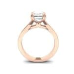 Double Claw Prong Emerald-Cut Diamond Engagement Ring (0.66 CTW) Side View