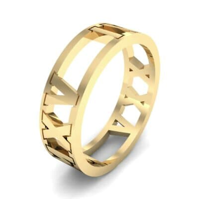 Wide Roman Cutout Ring (0 CTW) Perspective View