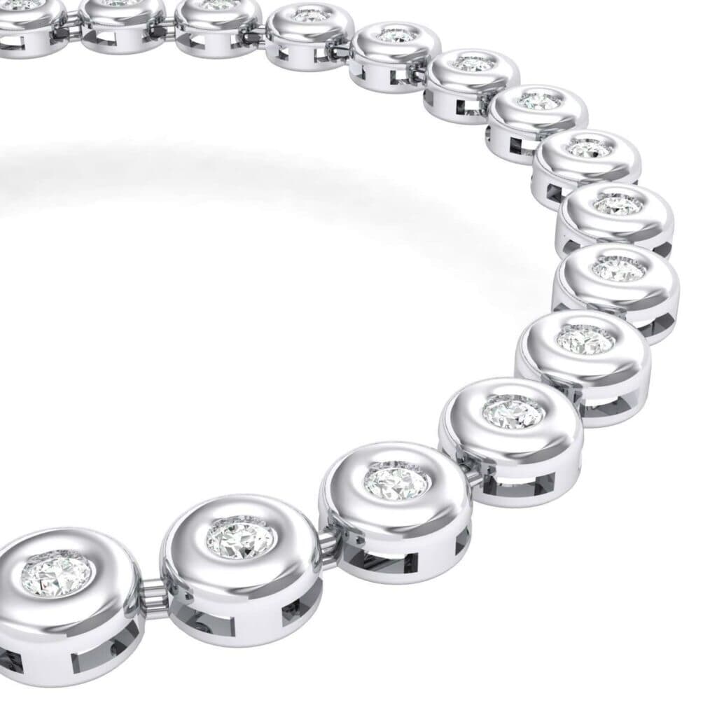 Tiny Bezel-Set Diamond Tennis Bracelet (1.35 CTW) 4127 Render 1 01 Camera2 Stone 4 Diamond 0 Floor 0 Metal 4 White Gold 0 Emitter Aqua Light 0