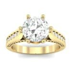Coronet Engraved Diamond Engagement Ring (0.74 CTW) Top Dynamic View