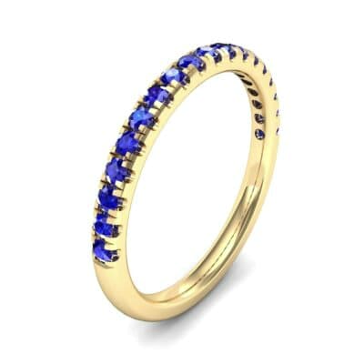 Pave Blue Sapphire Ring (0.28 CTW) Perspective View