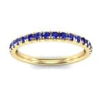 Pave Blue Sapphire Ring (0.28 CTW) Top Dynamic View