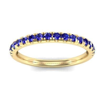 Pave Blue Sapphire Ring (0.28 CTW) Top Dynamic View