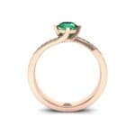 Compass Point Emerald Bypass Engagement Ring (0.7 CTW) Side View