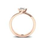 Compass Point Diamond Bypass Engagement Ring (0.7 CTW) Side View