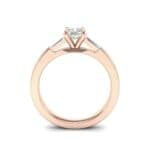 Tapered Baguette Princess-Cut Diamond Engagement Ring (0.64 CTW) Side View