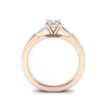 Tapered Baguette Princess-Cut Diamond Engagement Ring (0.64 CTW) Side View