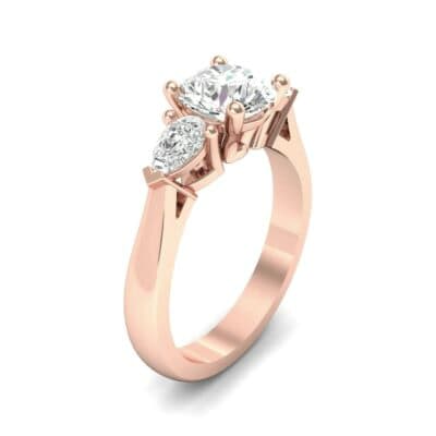 Pear Three-Stone Diamond Engagement Ring (1.55 CTW) Perspective View