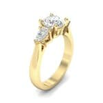 Pear Three-Stone Diamond Engagement Ring (1.55 CTW) Perspective View