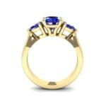 Pear Three-Stone Blue Sapphire Engagement Ring (1.55 CTW) Side View