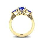Pear Three-Stone Blue Sapphire Engagement Ring (1.55 CTW) Side View