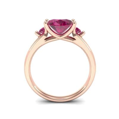 Shoulder Accent Oval Ruby Ring (2.67 CTW) Side View