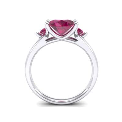 Shoulder Accent Oval Ruby Ring (2.67 CTW) Side View