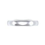 Classic Domed Wedding Ring (0 CTW) Top Flat View