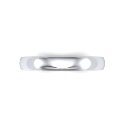 Classic Domed Wedding Ring (0 CTW) Top Flat View